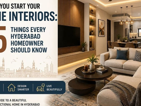 Modern home interiors designed for a Hyderabad homeowner