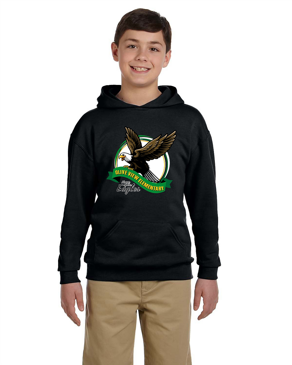 Thumbnail: Youth Hoodie w/ Olive View Logo