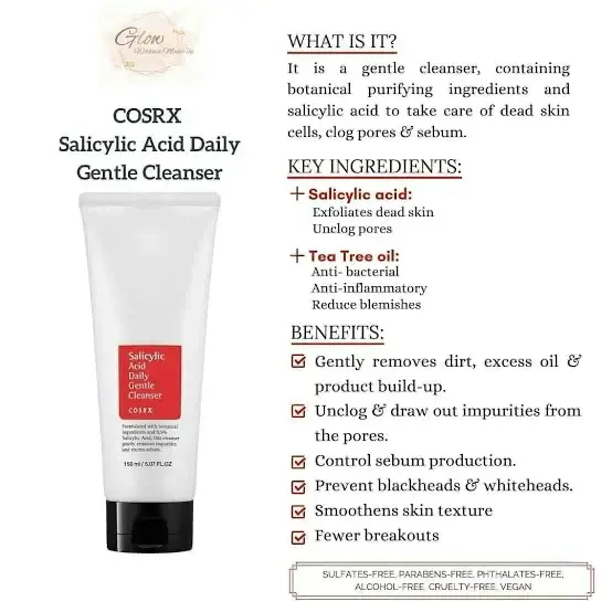 COSRX Salicylic Acid Daily Gentle Cleanser description