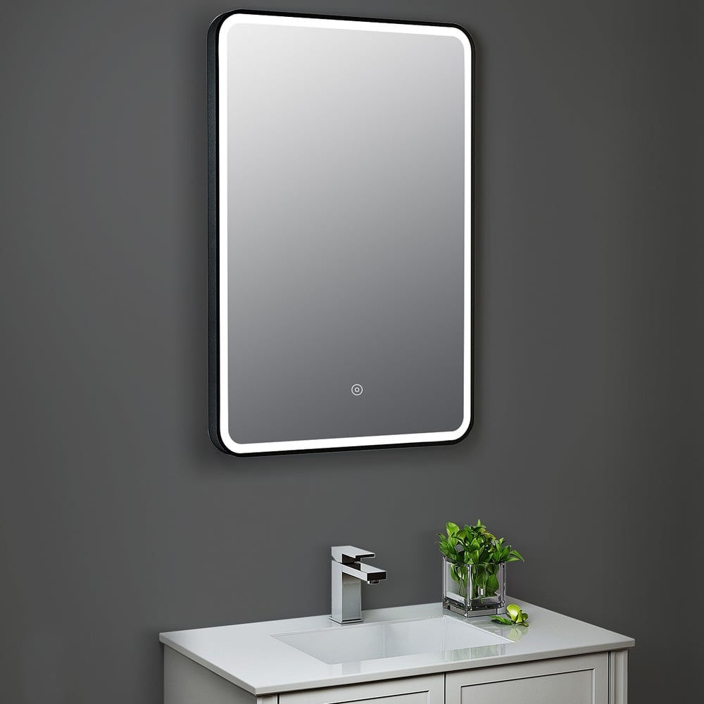 Black Frame Hydrus LED Mirror By Hudson Reed LQ701
