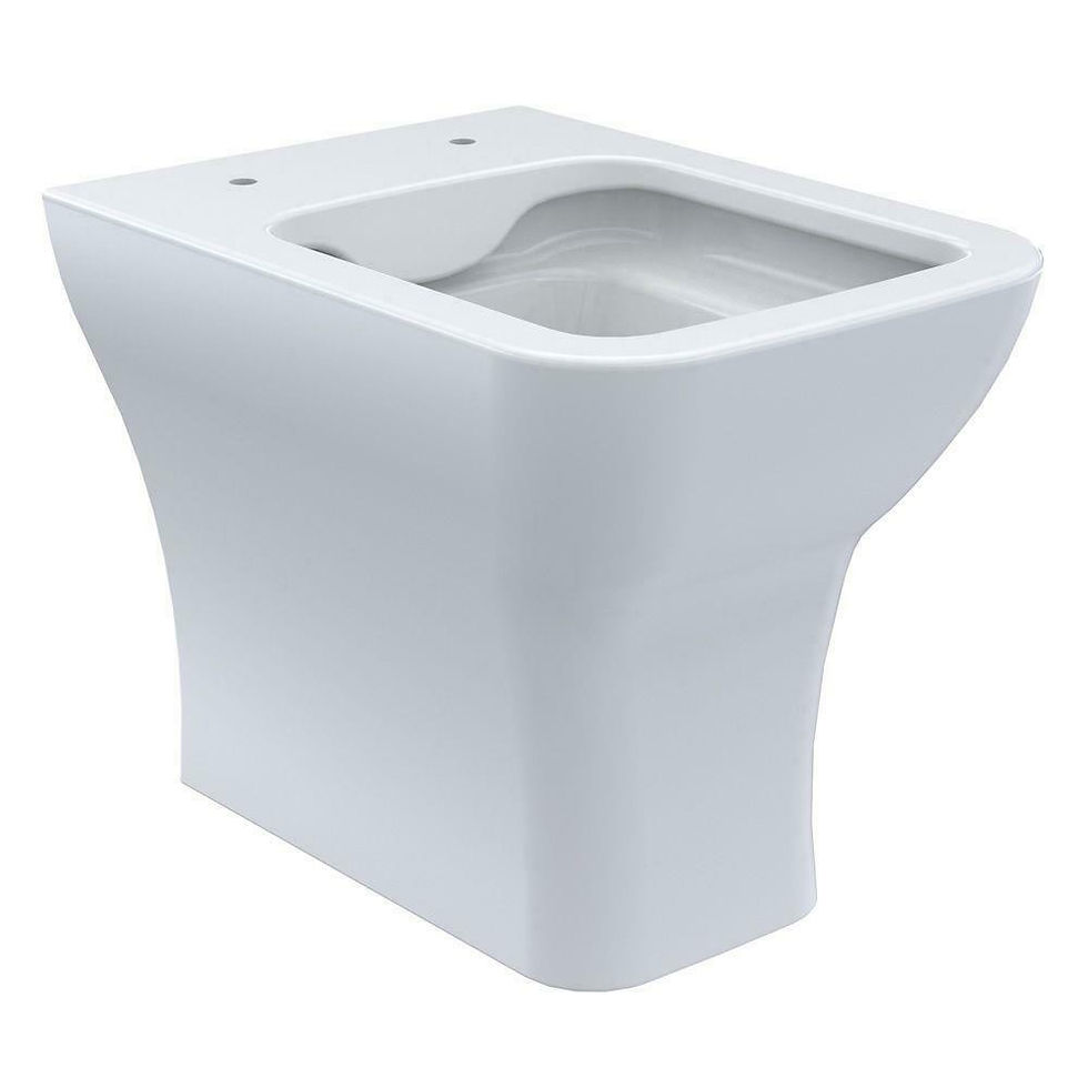 Thumbnail: Venice Comfort height Rimless Back to wall pan & PP seat