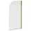 Thumbnail: Brushed Brass Frame Round Bath Shower Screen By Scudo