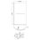 Thumbnail: 6mm Towel Rail P shaped Bath Shower Screen NCSR1