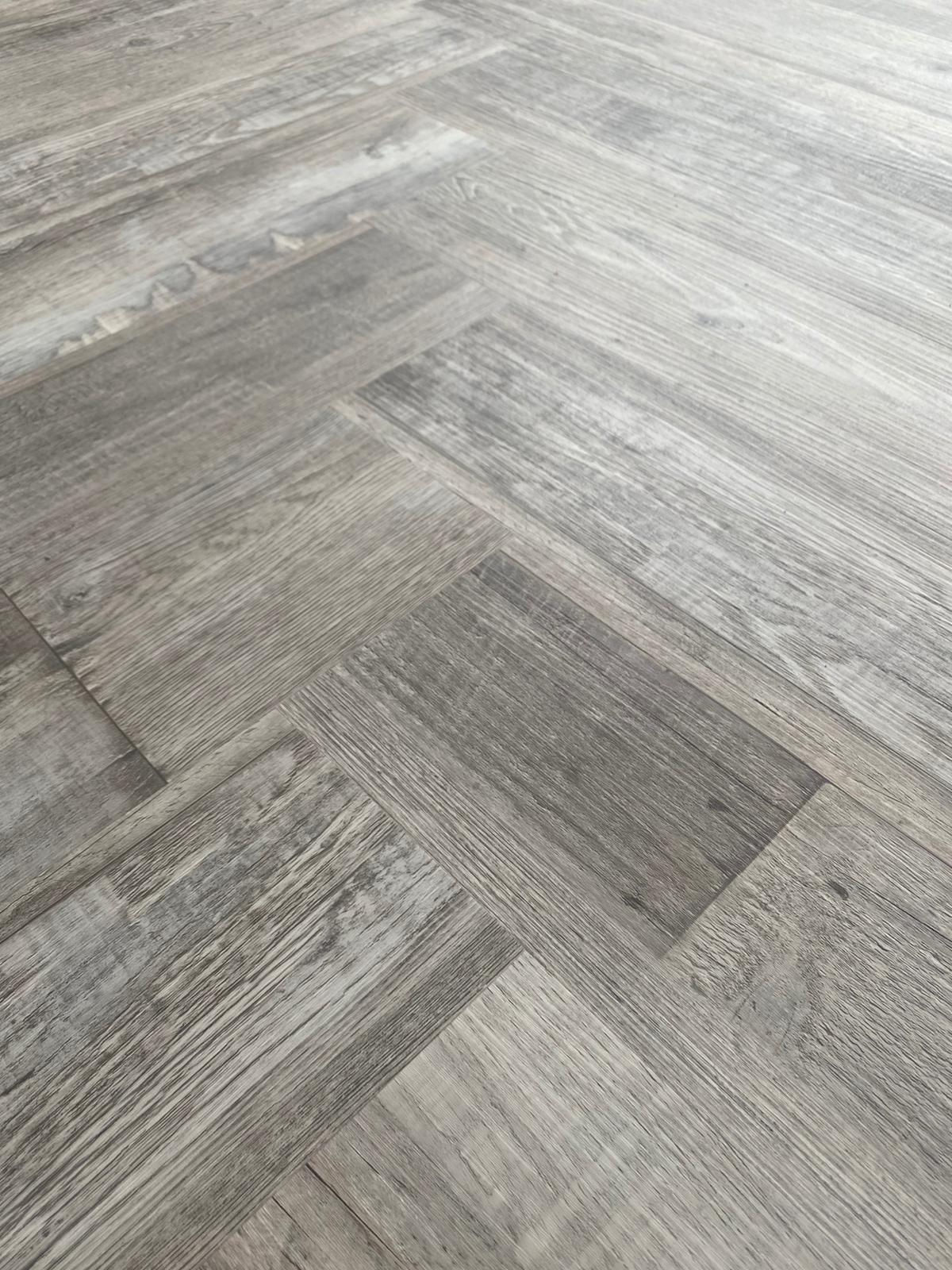 Firenze Herringbone Vinyl Click Flooring With Built in Underlay