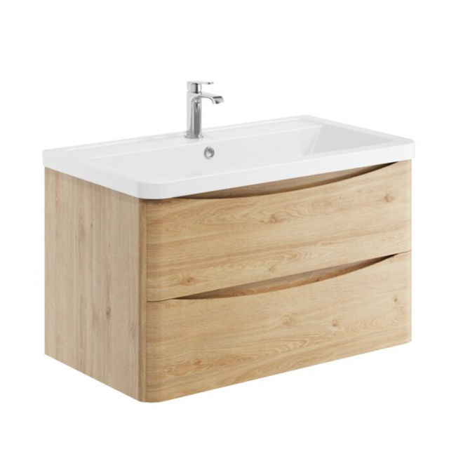 Thumbnail: Bella 800mm Anthracite Wall Hung Unit and Basin