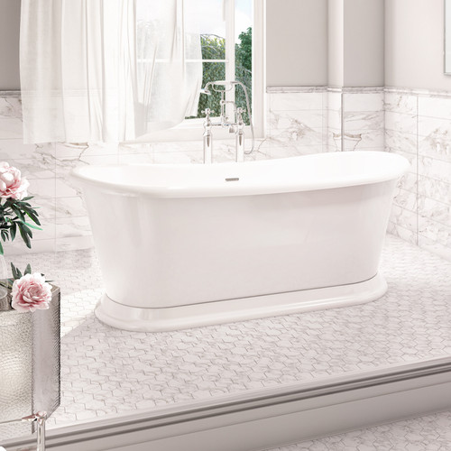Harrogate Mayflower Freestanding Bath 1650mm x 750mm MAYFLOWER-1655-WHITE | Carlisle DIY - Goole