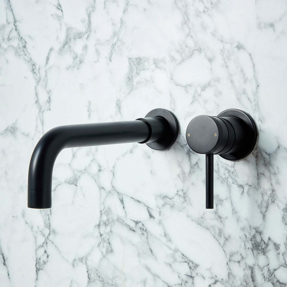Core black basin wall mixer NU-014