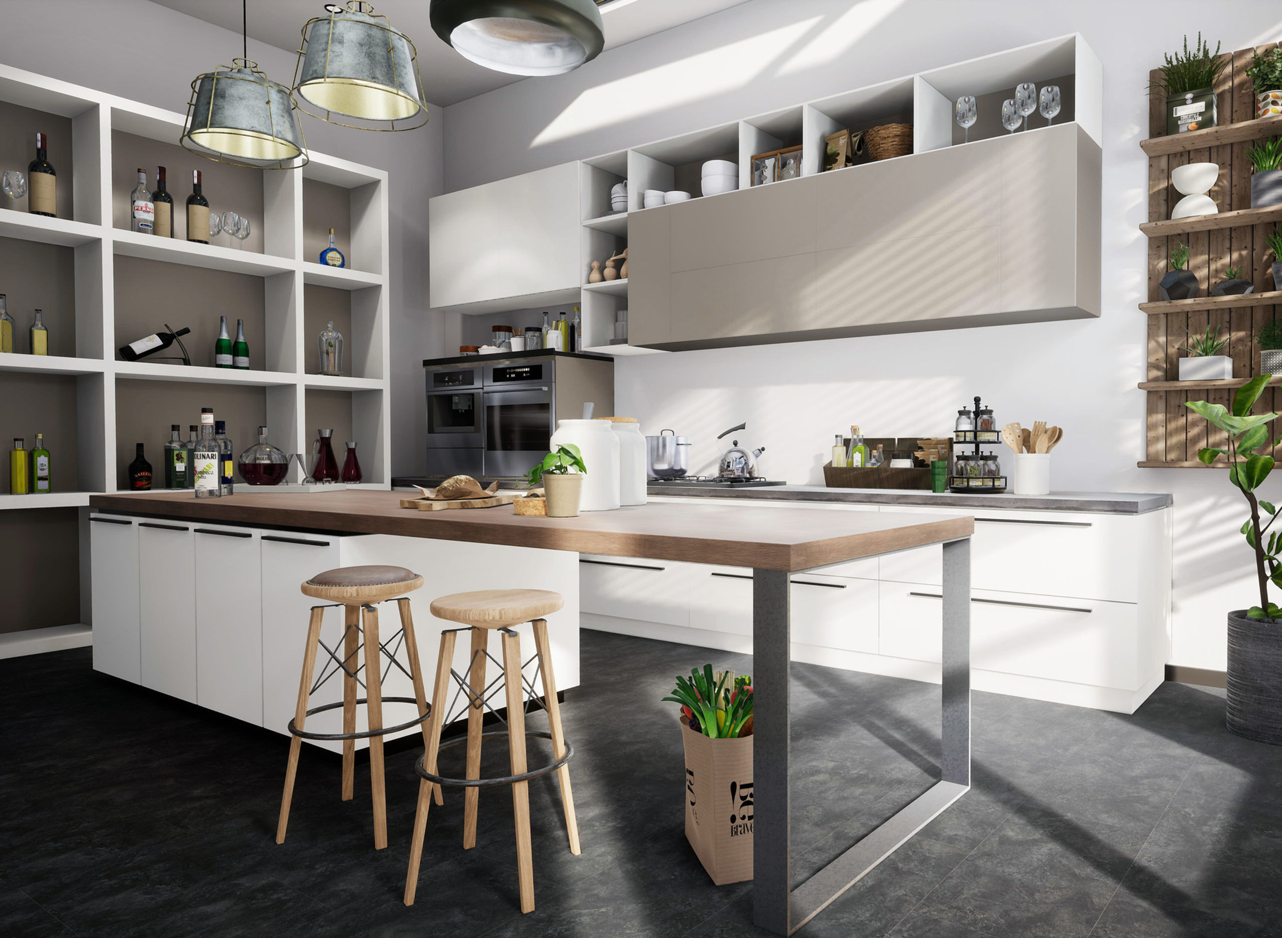 Noir Slate Vinyl Click Flooring With Built in Underlay