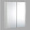 Thumbnail: White Gloss Athena / Arno 600mm Slim Mirror Cabinet Unit