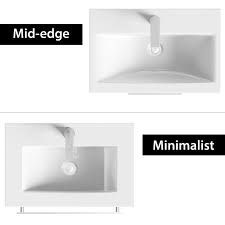 Thumbnail: Nuie 500mm Athena Gloss White 1 Drawer Wall Unit and Basin