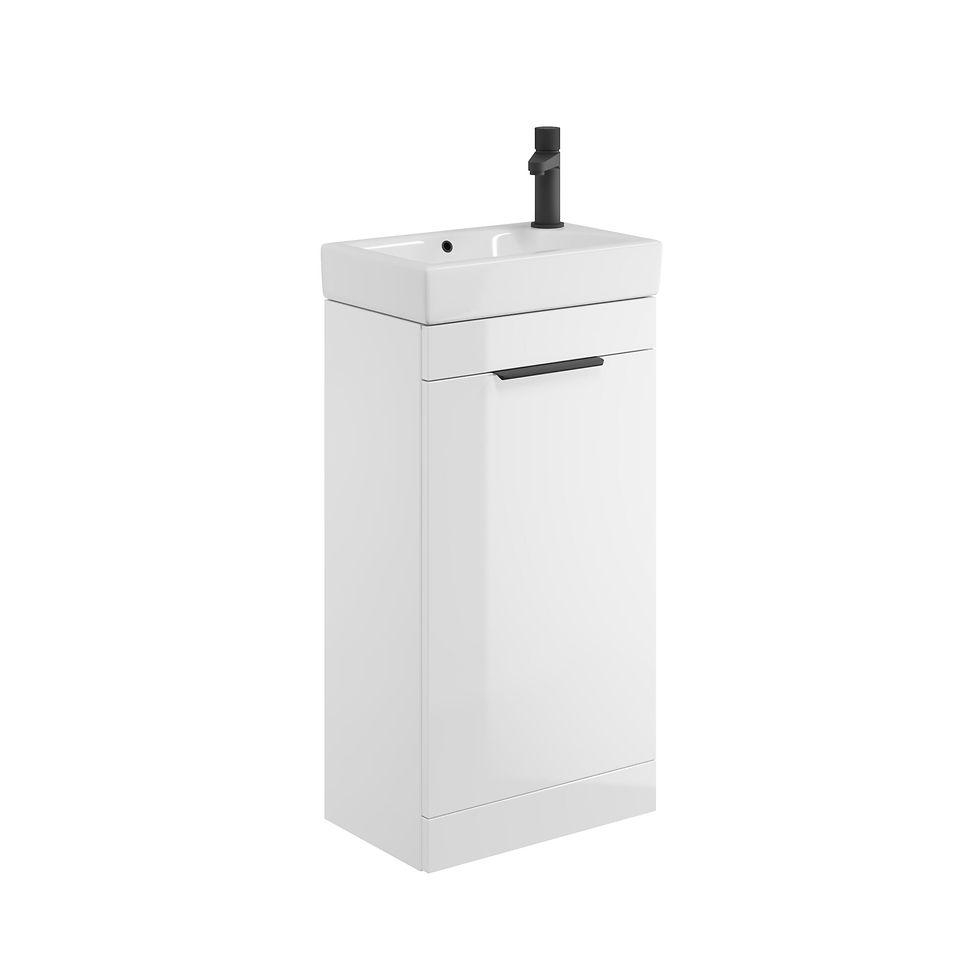 Esme Muro Gloss White 450mm unit and basin