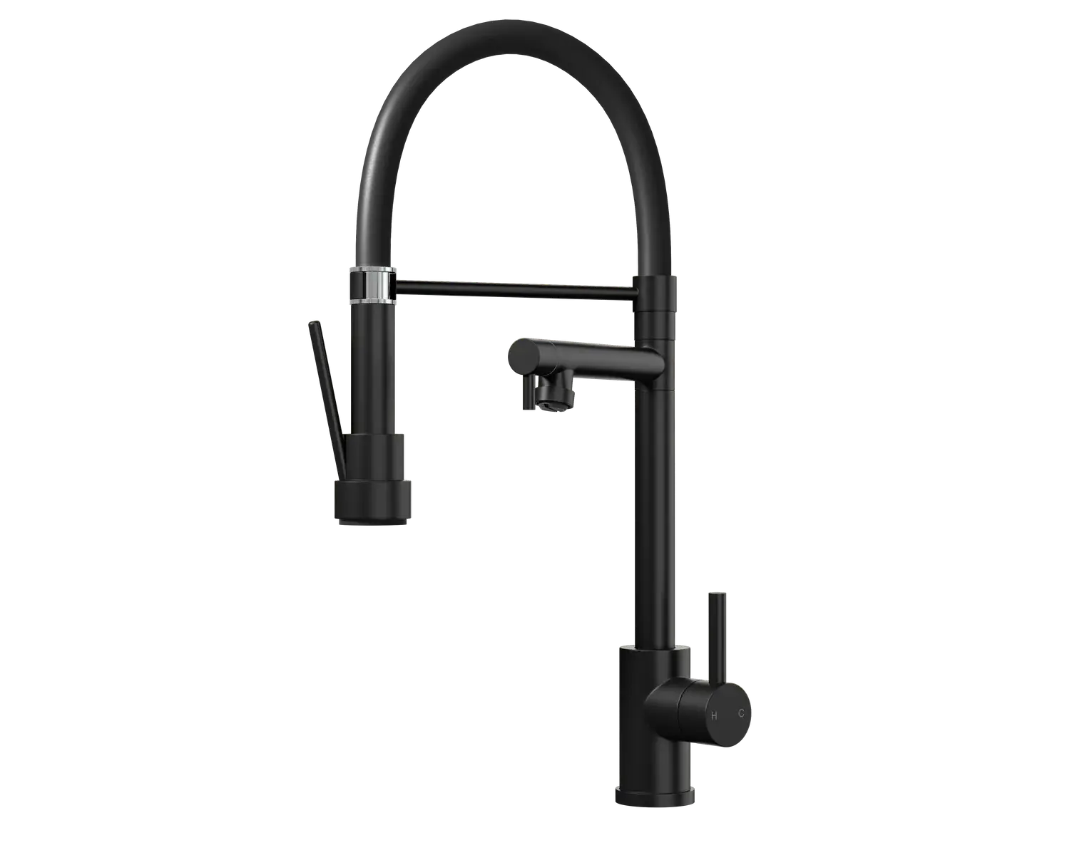 Goda Flexible Kitchen Tap in Black