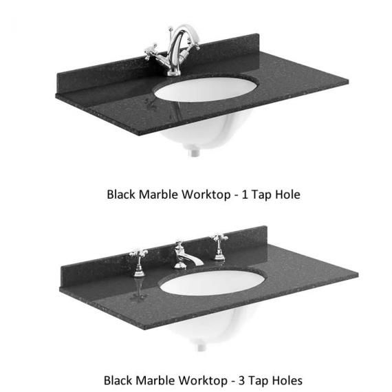 Thumbnail: 800mm Old London unit marble top & basin
