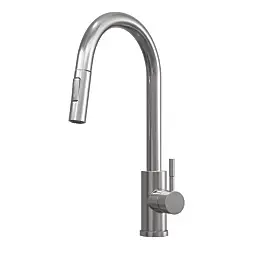 Cato pull out hose Kitchen Tap Brushed steel