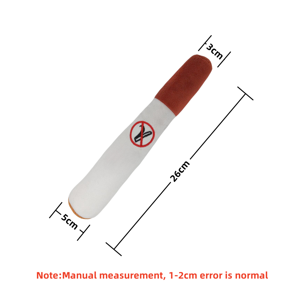 Thumbnail: Squeaky Cigar Dog Toy