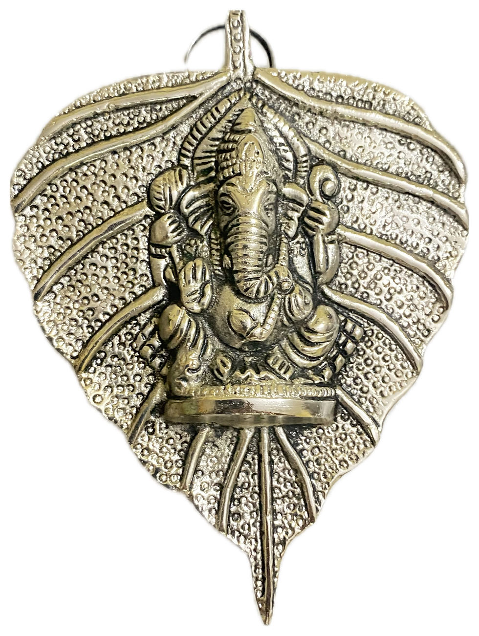 Silver Patta Ganesh Wall Hanging Metal Made | Home Decor |
