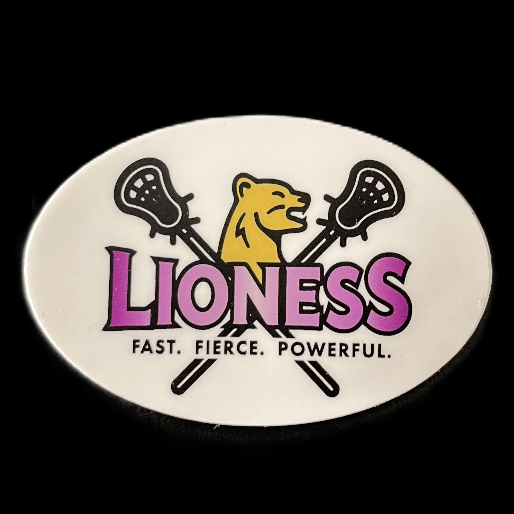 Fast Fierce Powerful Sticker