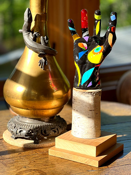 Hand-painted GuitarGrip. 
