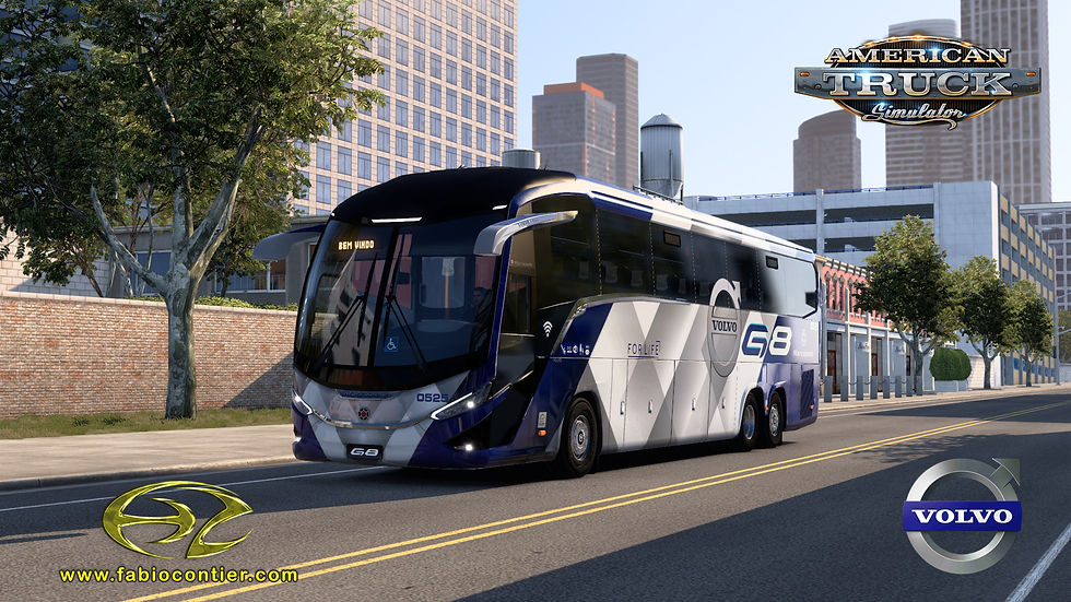 Mod ATS Bus G8 Volvo Marcopolo 6x2