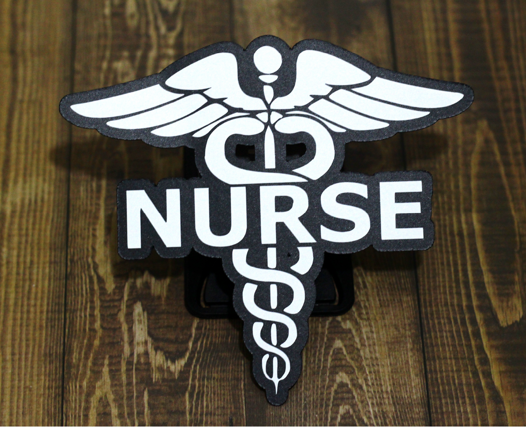 Nurse Caduceus Decal | 4.5 x 4.75"