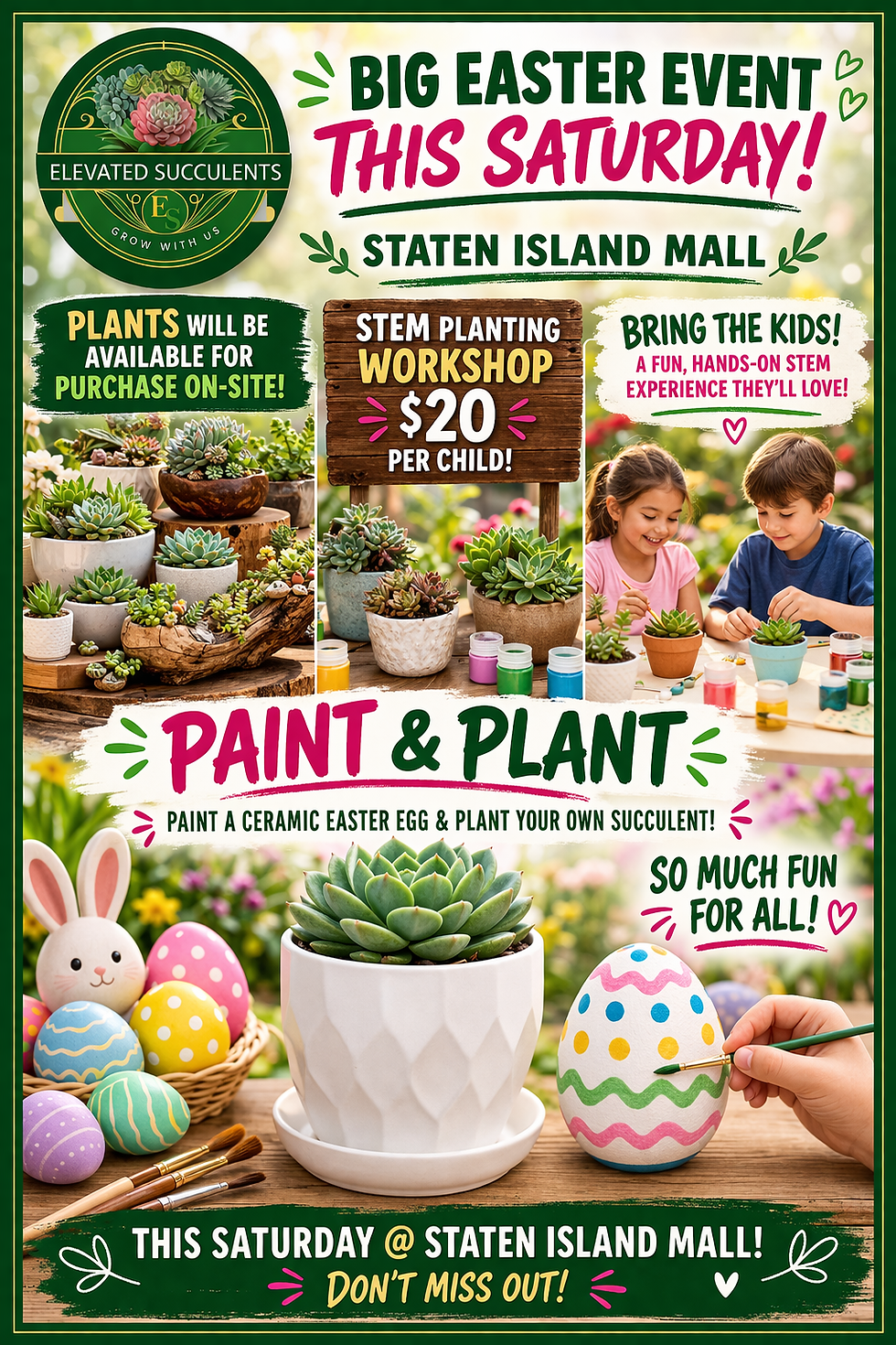 Easter SPRING Shopping & Workshop STATEN ISLAND MALL