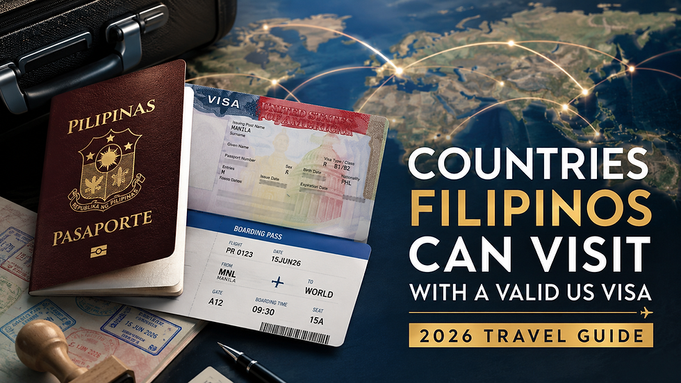 Countries Filipinos Can Visit With a Valid US Visa in 2026