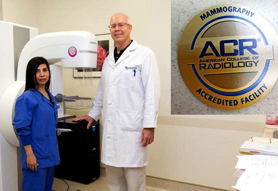 GRMC Mammography Technologist Sarah Alejandro (L) and GRMC Diagnostic Radiologist Dr. Eric Spak