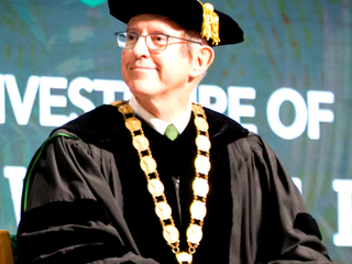 Krise officially installed as UOG’s 11th president