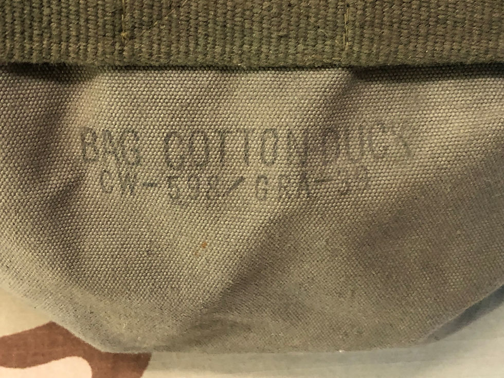 Thumbnail: Vintage Cotton Duck CW-598/GRA-39 Radio Bag w/ Strap