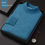 Thumbnail: Fall Winter Men Half-collar Wool Sweater