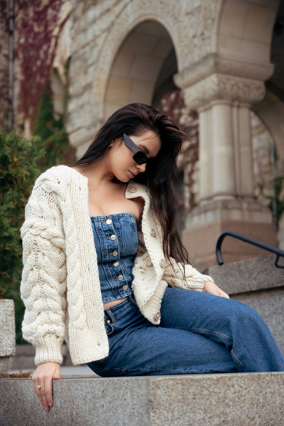 Miniatura: Sweter Flame Kremowy