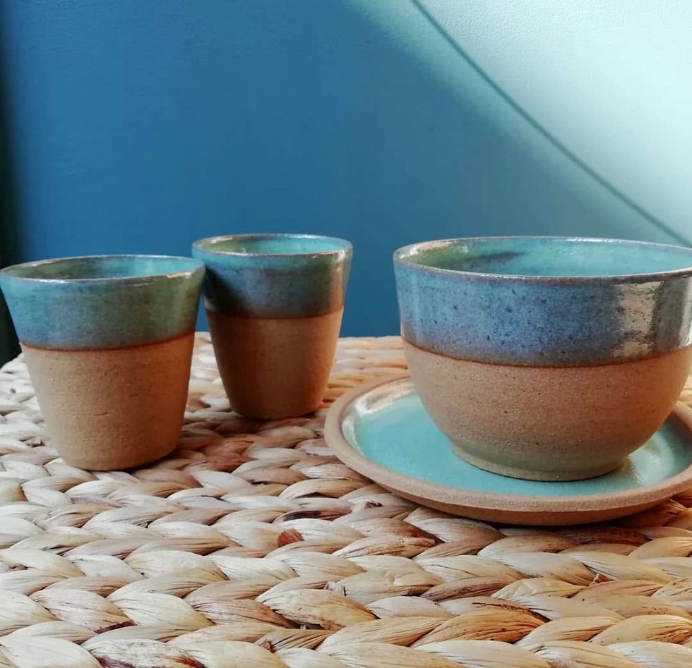 Miniature : Soucoupe pour tasse à café SARLAT turquoise