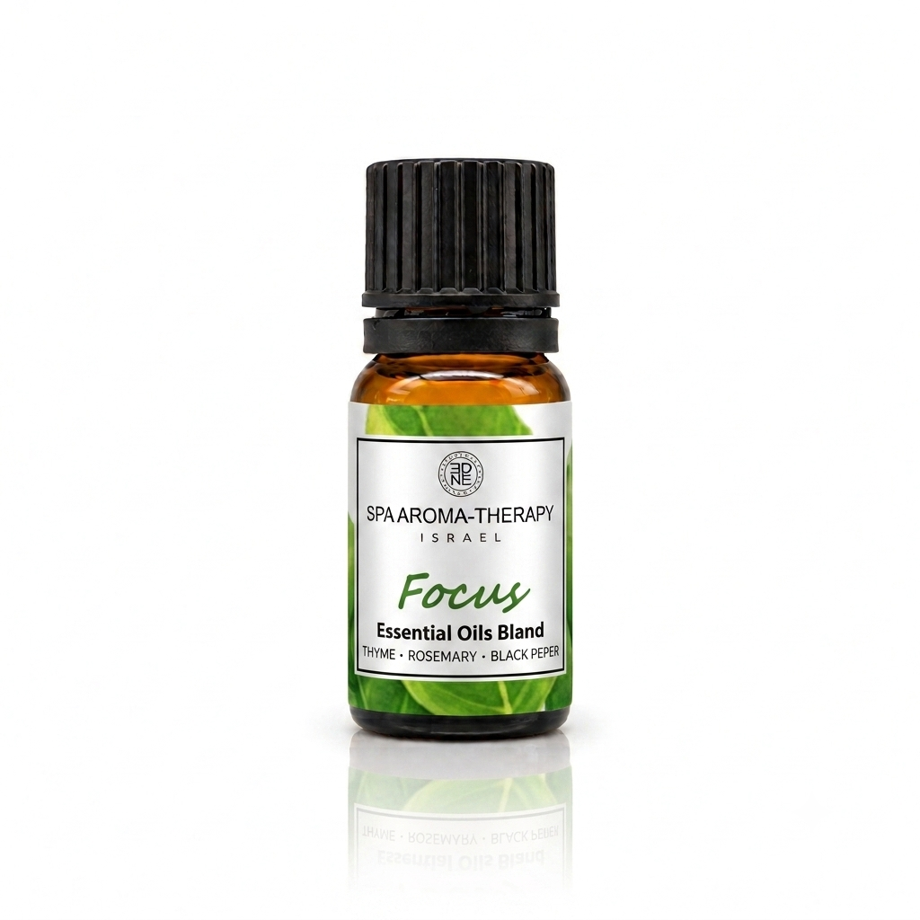 תערובת שמנים אתריים טבעיים לקשב וריכוז Focus, 10 מ״ל