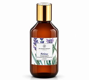 שמן גוף ארומטי Relax מסדרת SPA Aromatherapy של Garden of Eden, עם שמנים בוטניים ואתריים טבעיים לטקס טיפוח ורוגע בבית