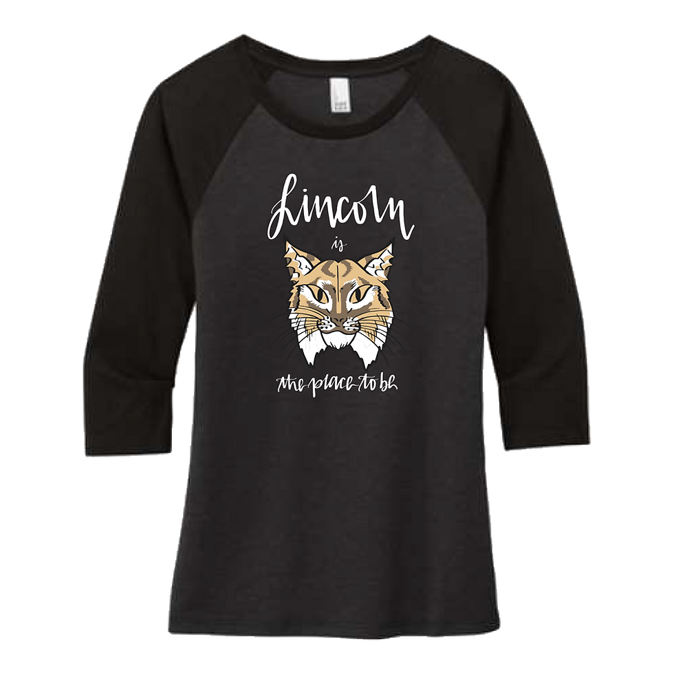 Thumbnail: Lincoln Elementary - Ladies 3/4 Sleeve Tee