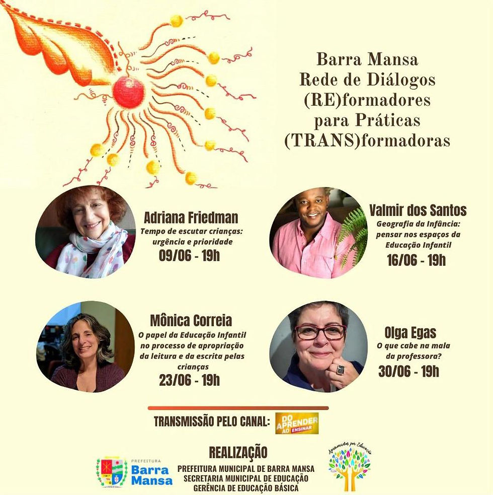 PREFEITURA DE BARRA MANSA REALIZA LIVE SOBRE GEOGRAFIA DA INFÂNCIA