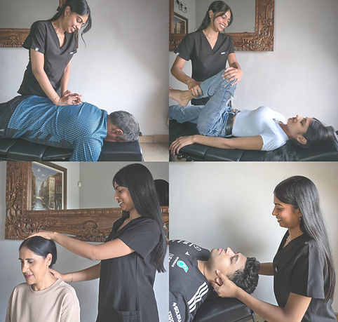 Dr. Talisha Papli providing personalised chiropractic treatment to improve mobility and relieve back and neck pain in Rivonia