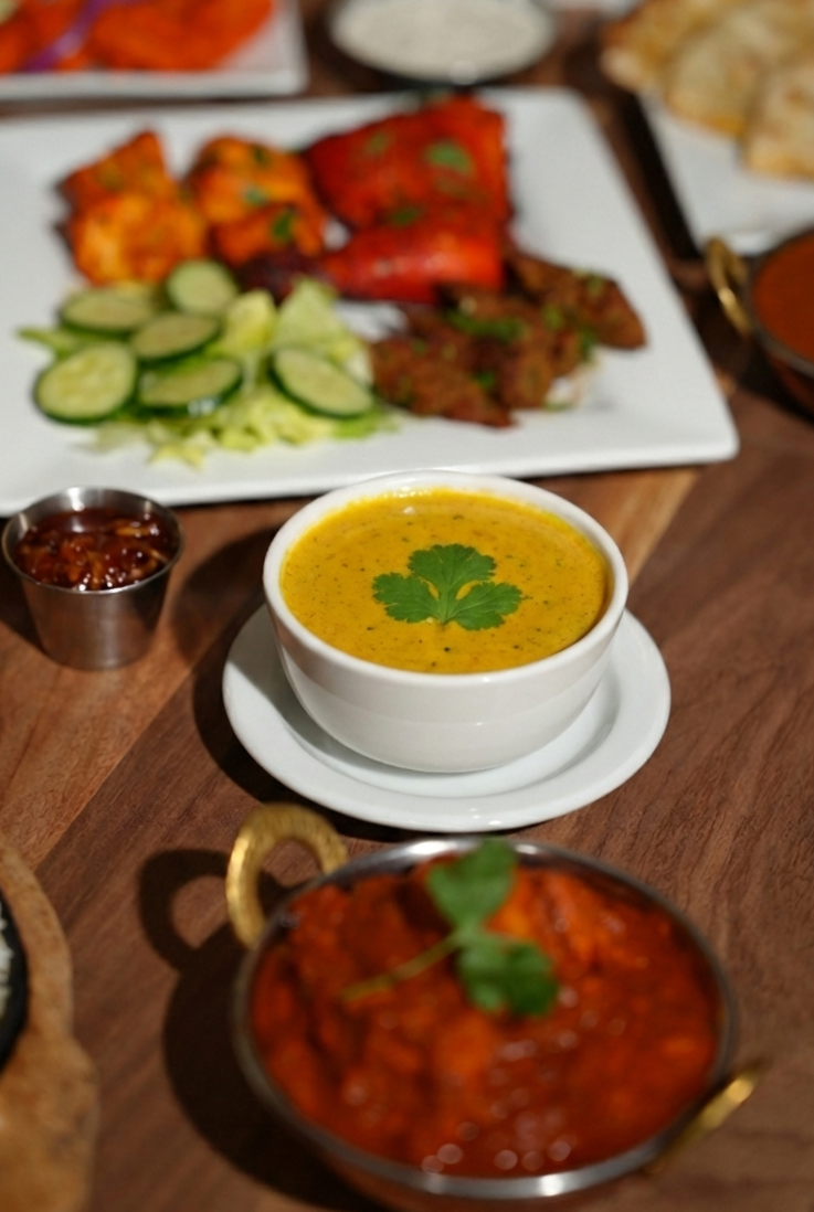 Arranged Food and Objects