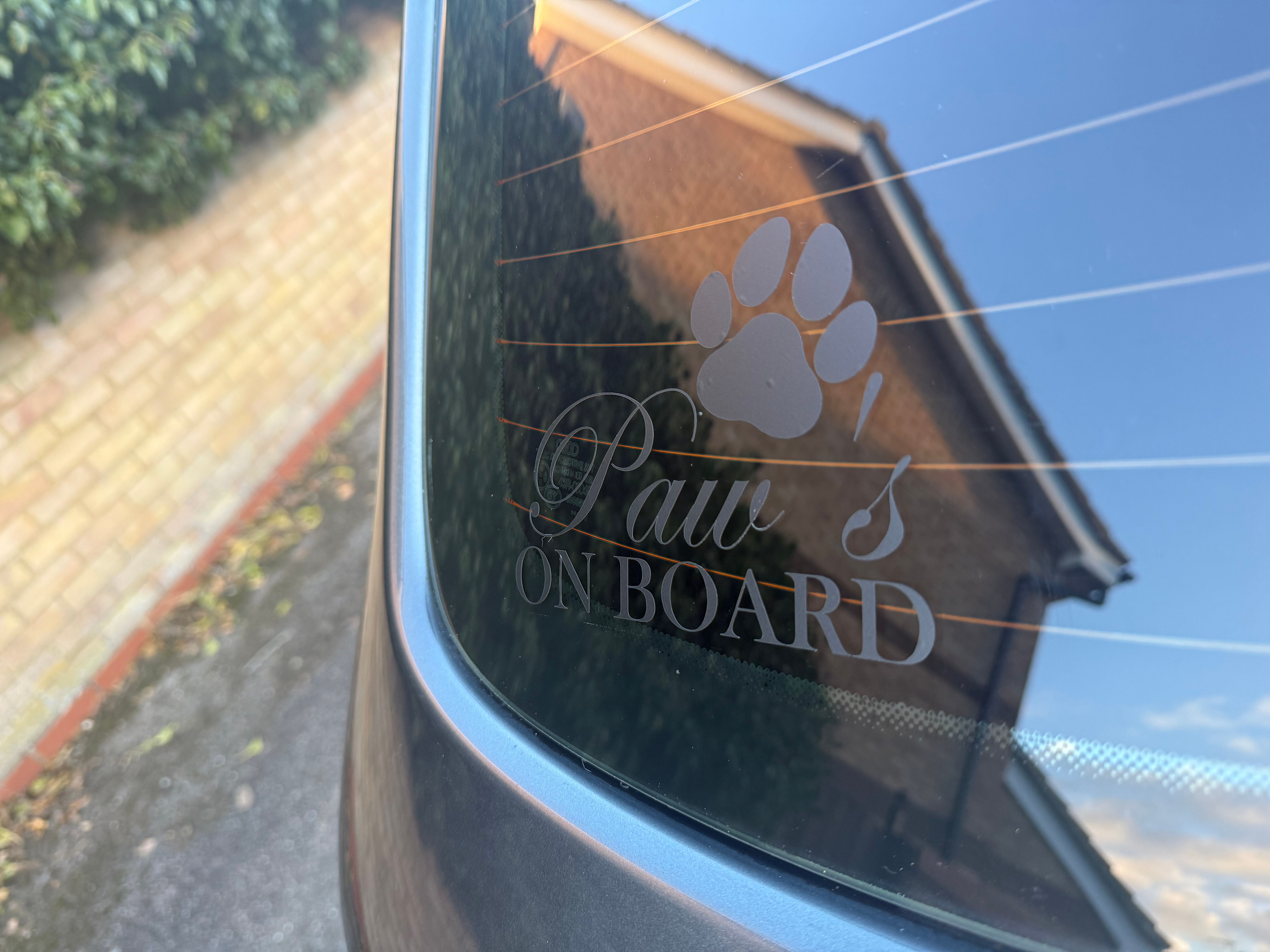 Premium Paws On Board Decal