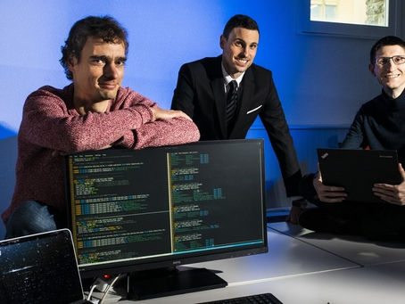 A picture of Urbio's 3 co-founders.