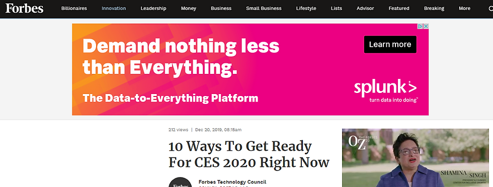 Forbes. Cira Apps explains a simple way to avoid Consumer Electronics Show mobs