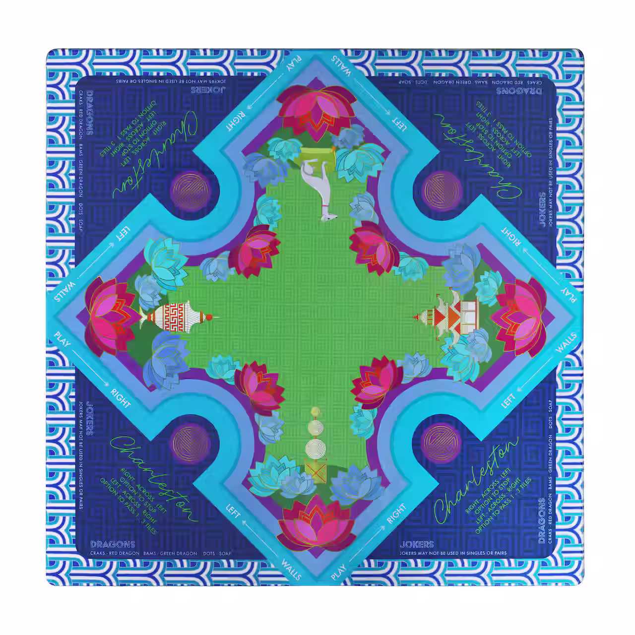 Jonathan Adler 33" Mahjong Mat with Bag