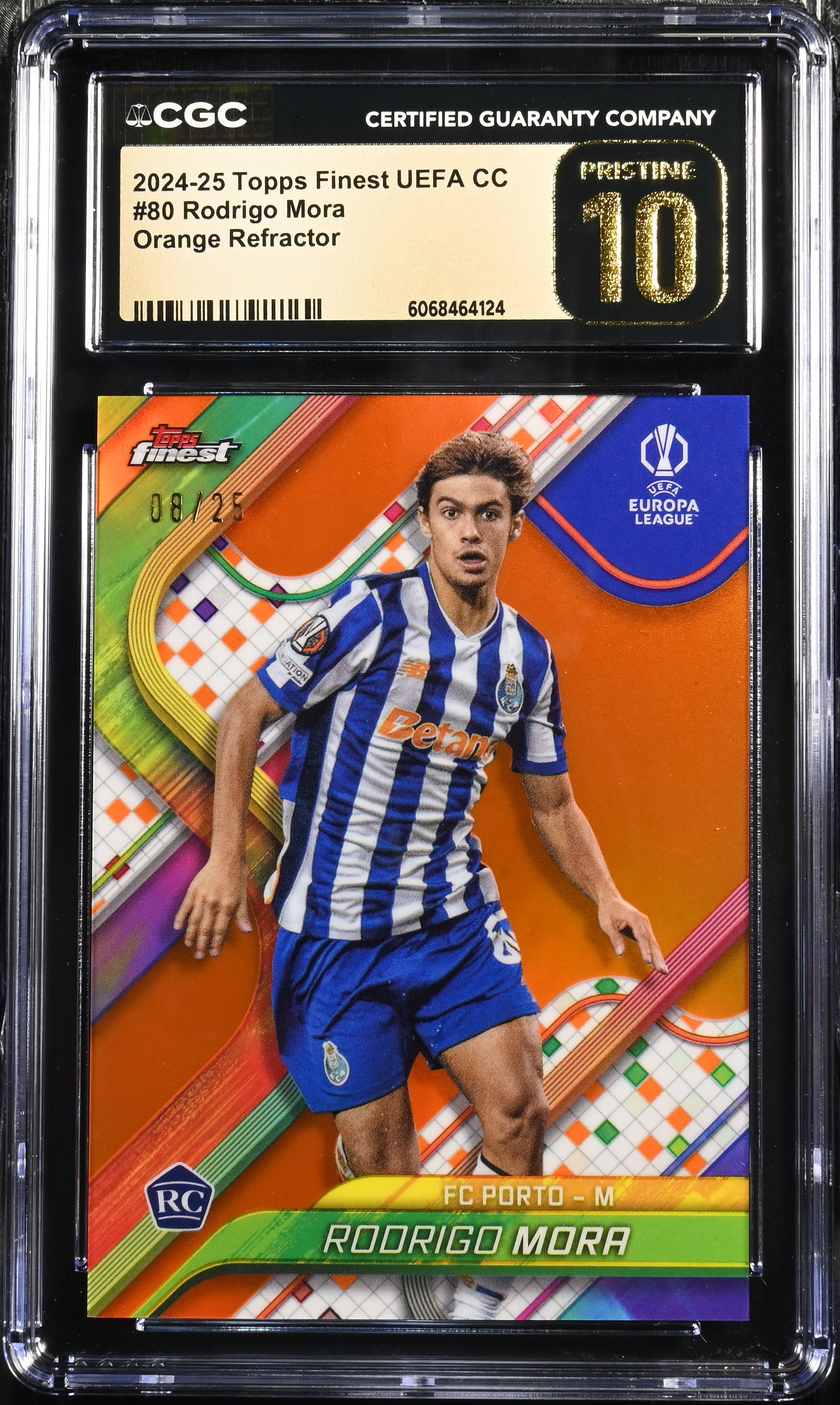 2024-25 Topps Finest Uefa Rodrigo Mora RC /25 CGC PRISTINE 10 波圖 莫拉 RC 球星卡