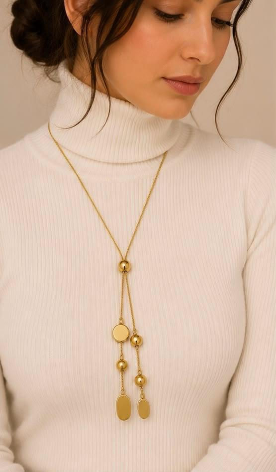 Evori Ovalis Lariat Necklace