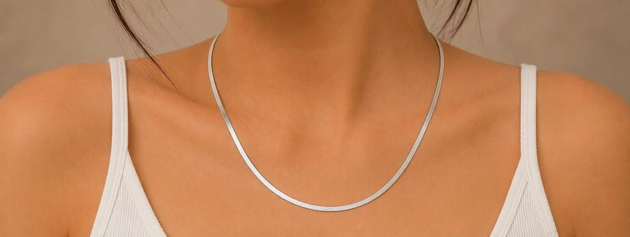 Evori Silver Snake Necklace