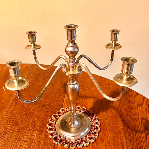 Brass Candelabra Handmaid