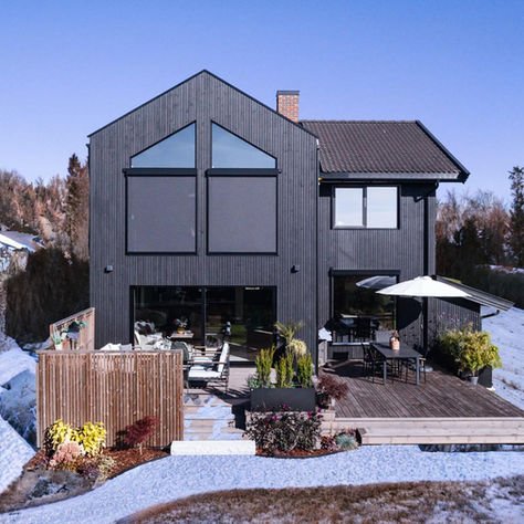 Hus med utvendige Zip Screens