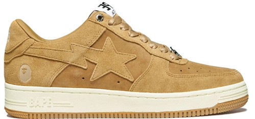 A Bathing Ape Bape Sta Low Beige Suede | LuxuryCoutureCDMX
