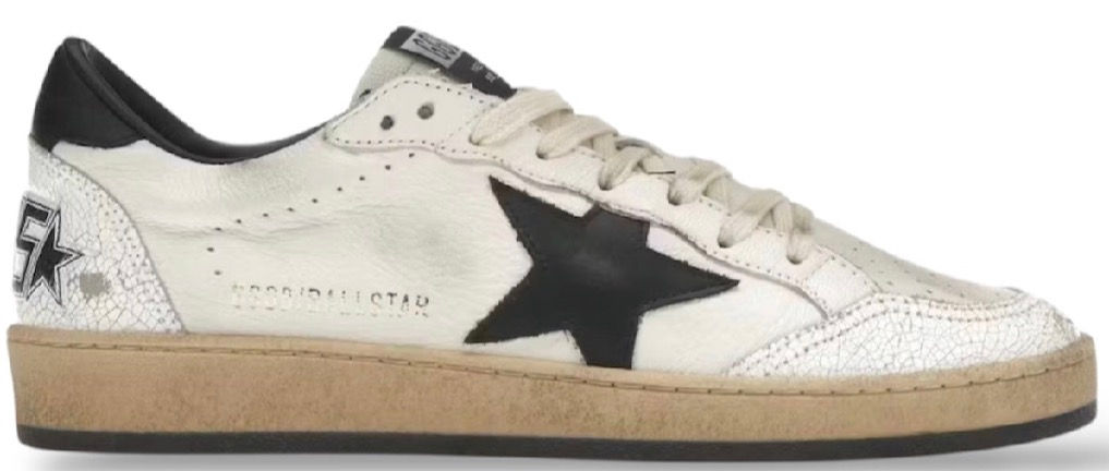 Golden Goose Ball Star White Black