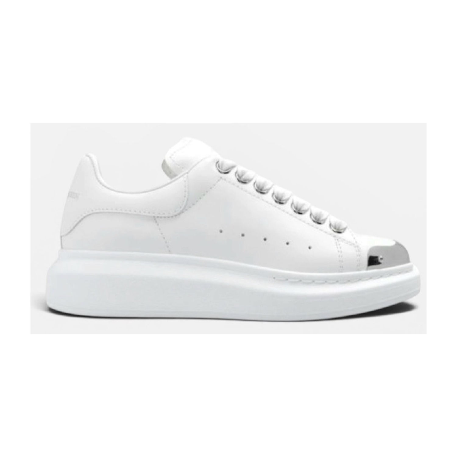 Alexander Mcqueen Oversized White Silver